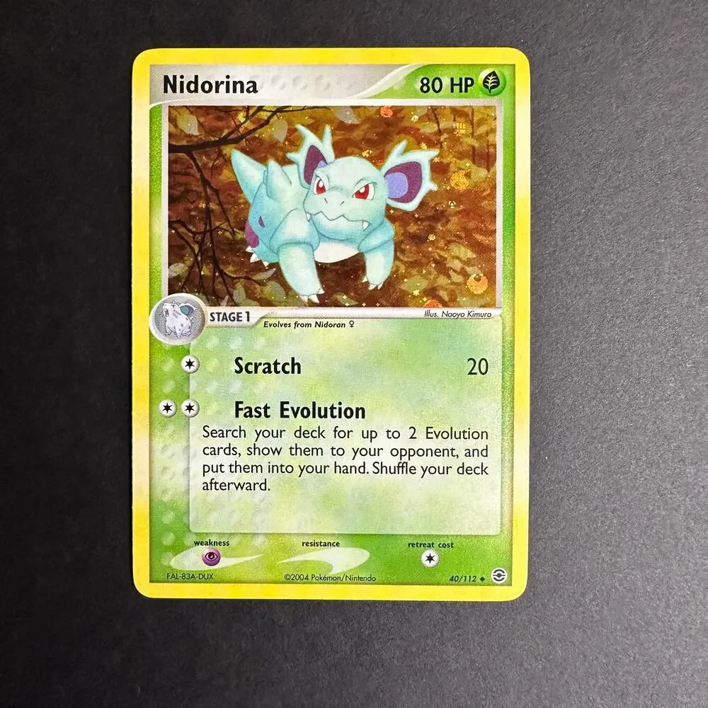 Pokemon TCG Nidorina EX FireRed LeafGreen 40/112 Uncommon Reverse Holo NM/LP